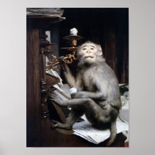 Smiling Monkey Poster