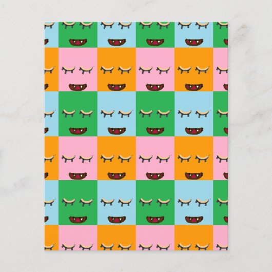 Smiling monster block faces (Front)