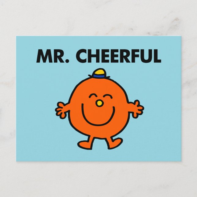 Smiling Mr. Cheerful Postcard (Front)