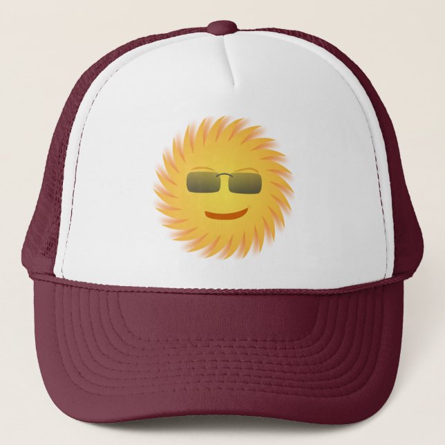 Smiling Mr Sun Cartoon Cap (Front)