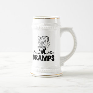 Smiling New Gramps T-shirts and Gifts Beer Stein