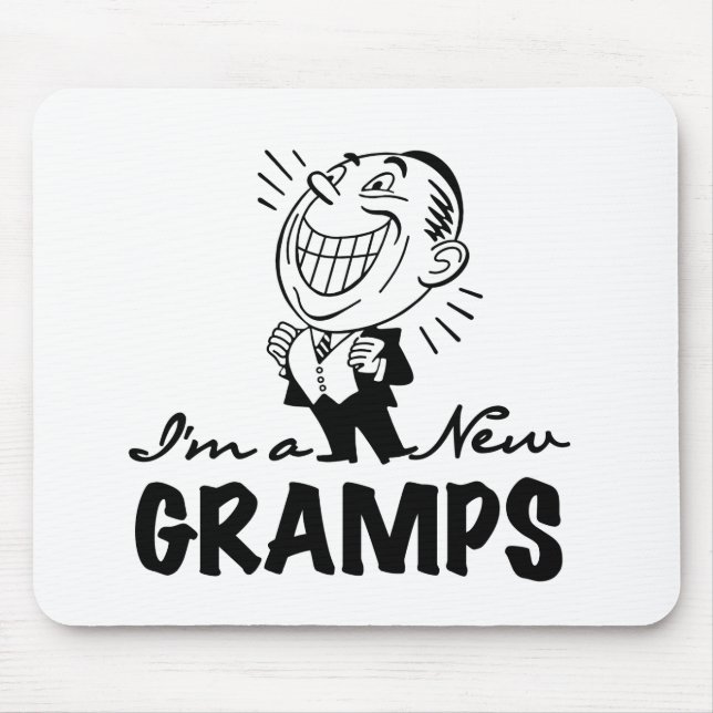 Smiling New Gramps T-shirts and Gifts Mouse Pad (Front)
