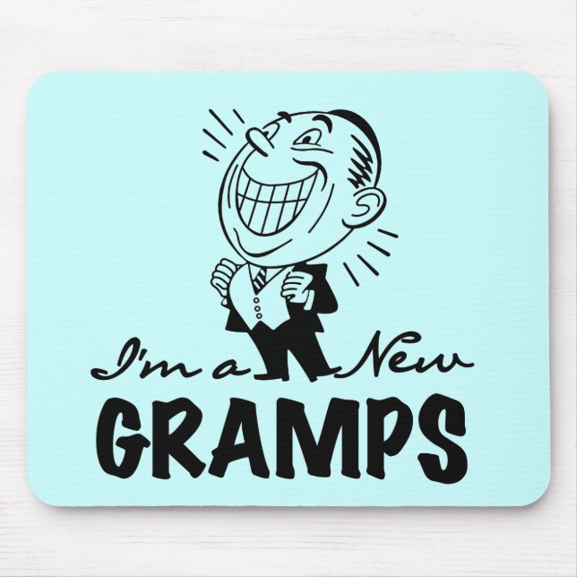 Smiling New Gramps T-shirts and Gifts Mouse Pad (Front)