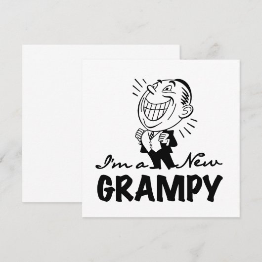 Smiling New Grampy T-shirts and Gifts (Front/Back)