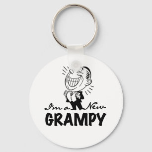 Smiling New Grampy T-shirts and Gifts Keychain