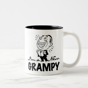 Smiling New Grampy T-shirts and Gifts Two-Tone Coffee Mug