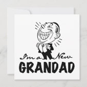 Smiling New Grandad T-shirts and Gifts (Front)
