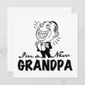 Smiling New Grandpa T-shirts and Gifts (Front/Back)