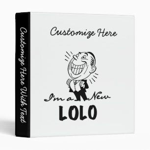 Smiling New Lolo T-shirts and Gifts 3 Ring Binder
