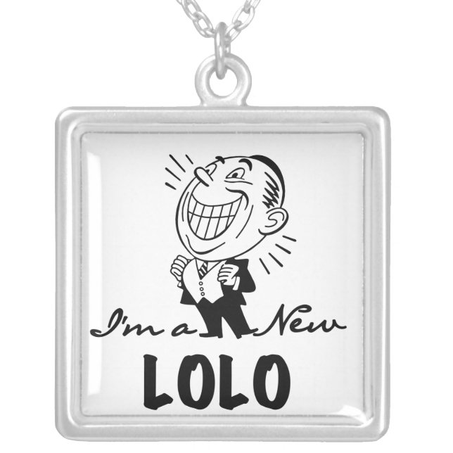 Smiling New Lolo T-shirts and Gifts Silver Plated Necklace (Front)
