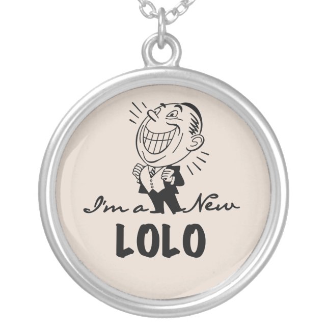 Smiling New Lolo T-shirts and Gifts Silver Plated Necklace (Front)