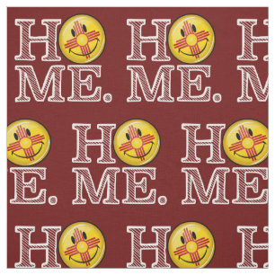 Smiling New Mexico Flag house Warmer Fabric