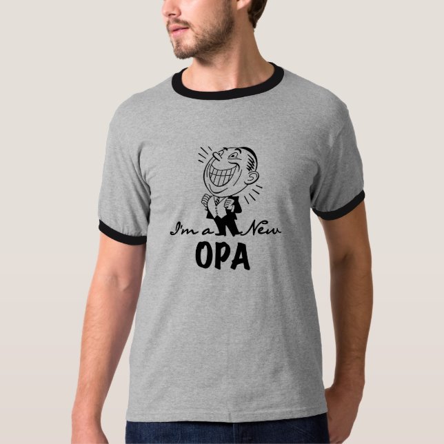 Smiling New Opa T-shirts and Gifts (Front)