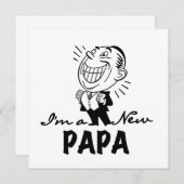 Smiling New Papa T-shirts and Gifts (Front/Back)