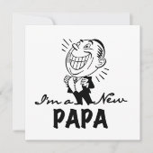 Smiling New Papa T-shirts and Gifts (Front)