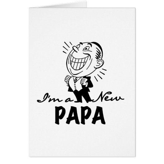 Smiling New Papa T-shirts and Gifts (Front)
