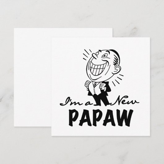 Smiling New Papaw Tshirts and Gifts (Front/Back)