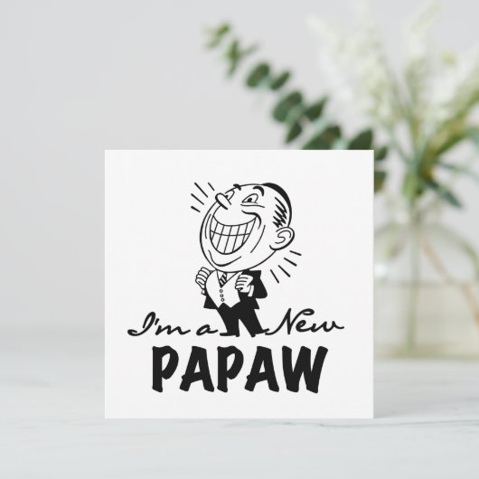 Smiling New Papaw Tshirts and Gifts (Standing Front)