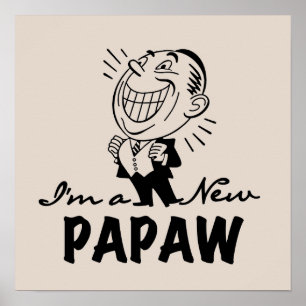 Smiling New Papaw Tshirts and Gifts Poster