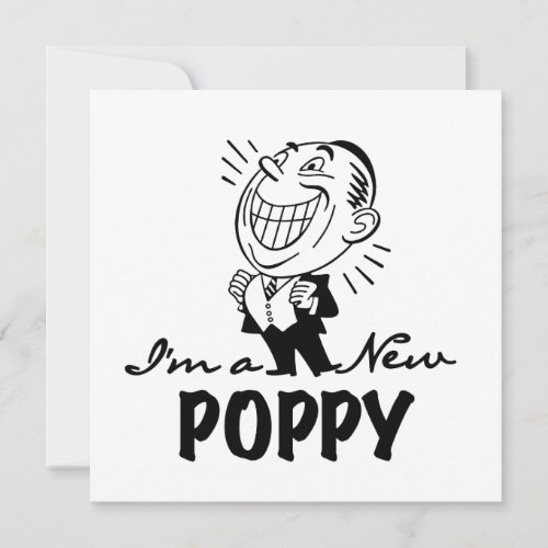Smiling New Poppy T-shirts and Gifts Personalized Invitation