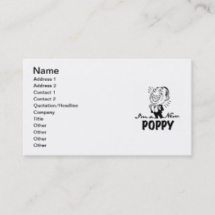 Smiling New Poppy T-shirts and Gifts Business Card