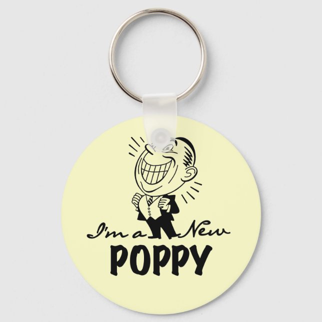 Smiling New Poppy T-shirts and Gifts Keychain (Front)