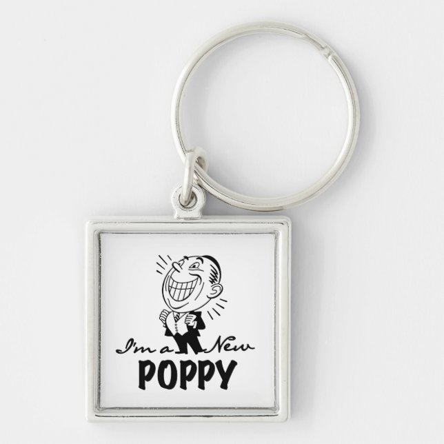Smiling New Poppy T-shirts and Gifts Keychain (Front)