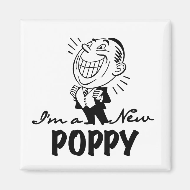 Smiling New Poppy T-shirts and Gifts Magnet (Front)