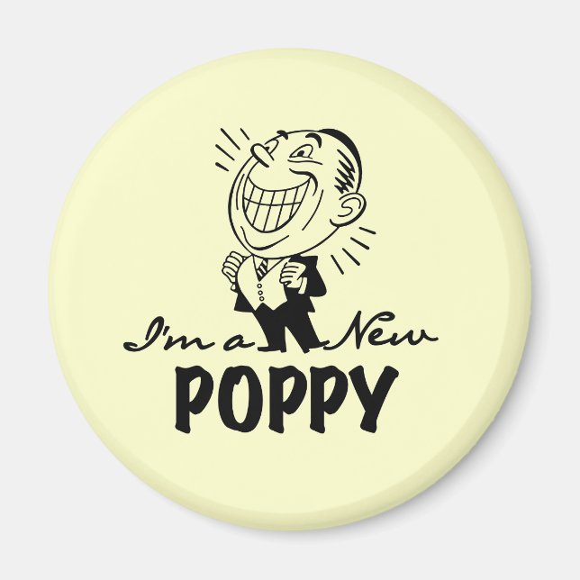 Smiling New Poppy T-shirts and Gifts Magnet (Front)