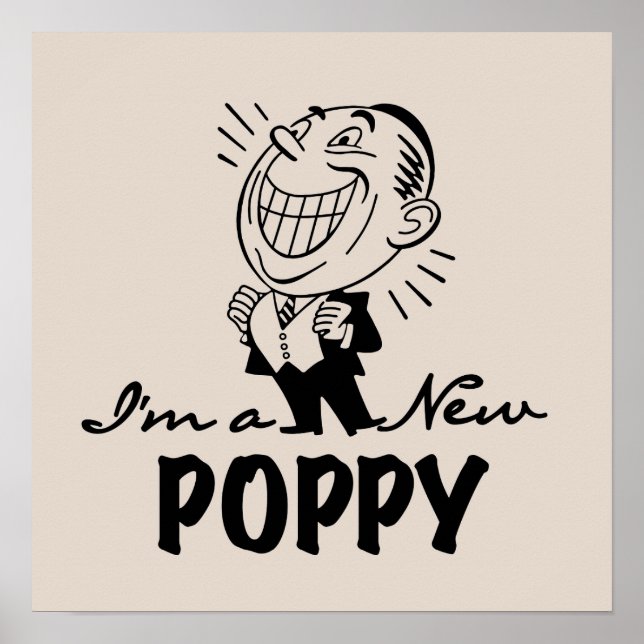 Smiling New Poppy T-shirts and Gifts Poster (Front)