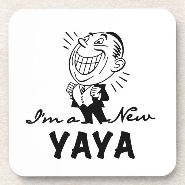 Smiling New Yaya Tshirts and Gifts Beverage Coaster (Front)