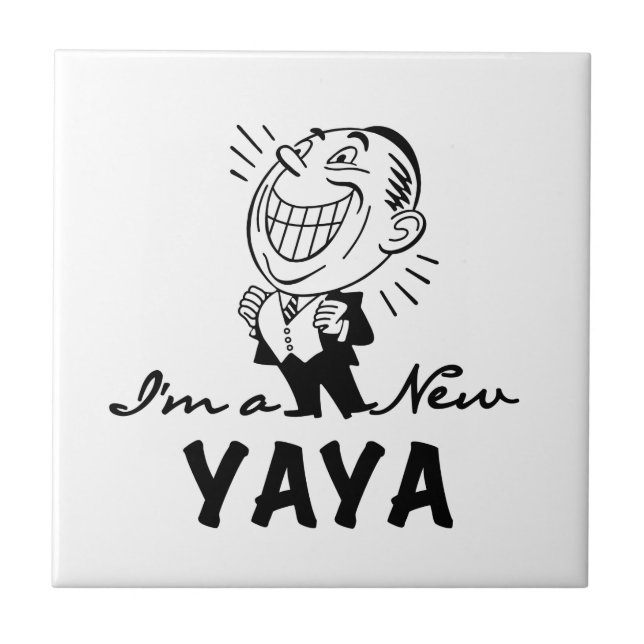 Smiling New Yaya Tshirts and Gifts Ceramic Tile (Front)