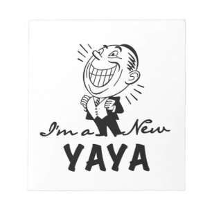 Smiling New Yaya Tshirts and Gifts Notepad