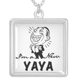 Smiling New Yaya Tshirts and Gifts Silver Plated Necklace