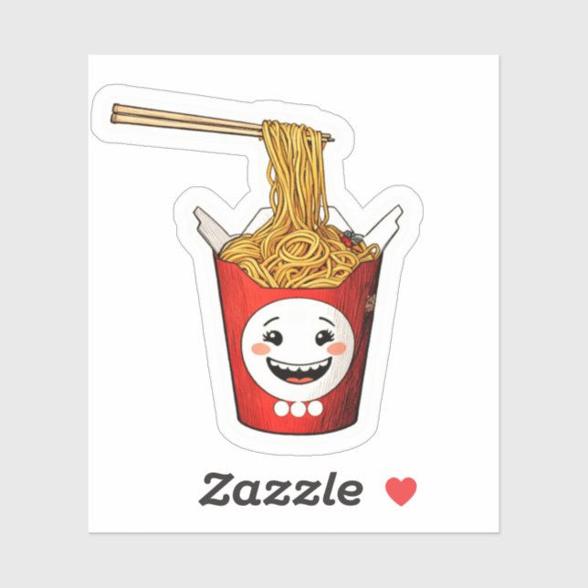 Smiling noodles sticker (Sheet)