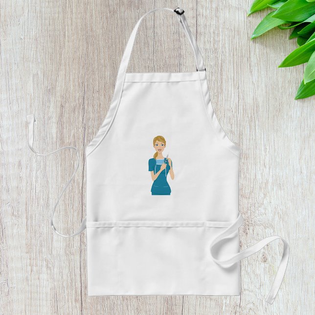 Smiling Nurse with Syringe  Adult Apron (Creator Uploaded)