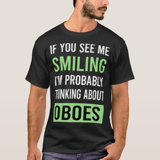 Smiling Oboe T-Shirt (Front)