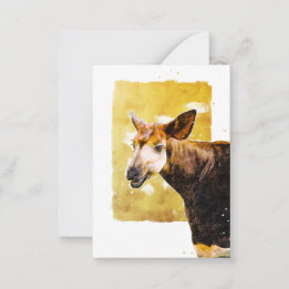 Smiling Okapi School Valentine's Party Note Card