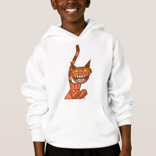 Smiling Orange Kitty cartoon Children T_shirt Hoodie