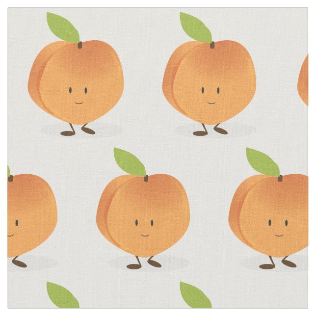 Smiling Peach Fabric (Close Up)