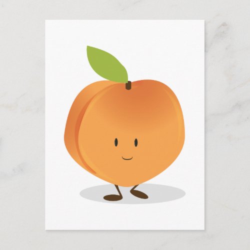 Smiling Peach Postcard