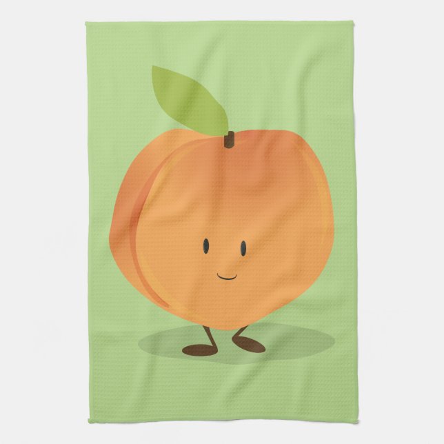 Smiling Peach Towel (Vertical)