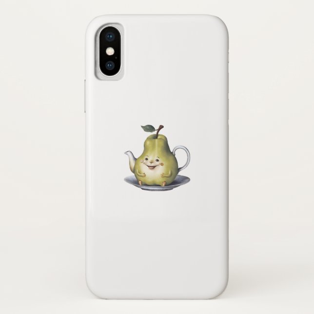 Smiling Pear Teapot Case-Mate iPhone Case (Back)