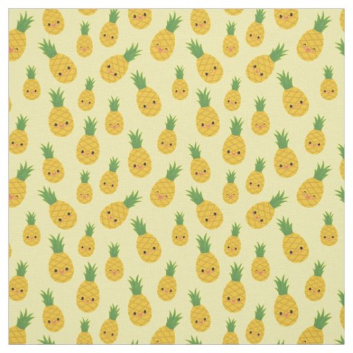 Smiling Pineapples Fabric