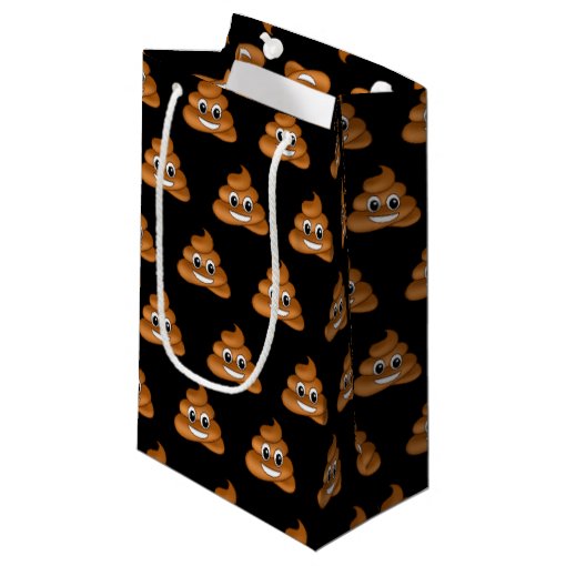 Smiling Poop Emoji gift bag Zazzle