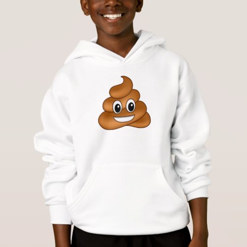 Smiling poop emoji hoodie