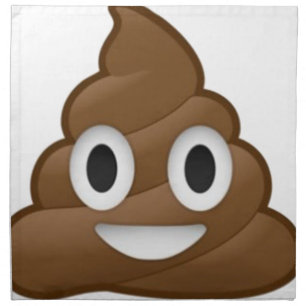 Smiling Poop Emoji Napkin