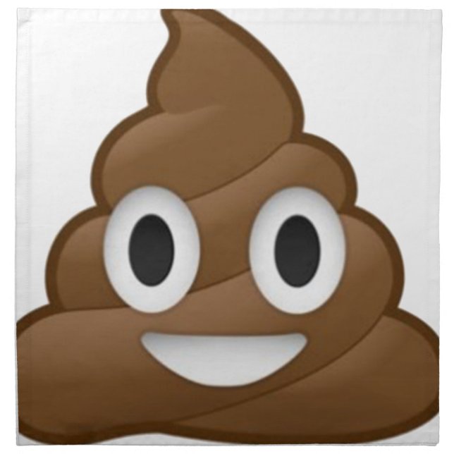 Smiling Poop Emoji Napkin (Front)