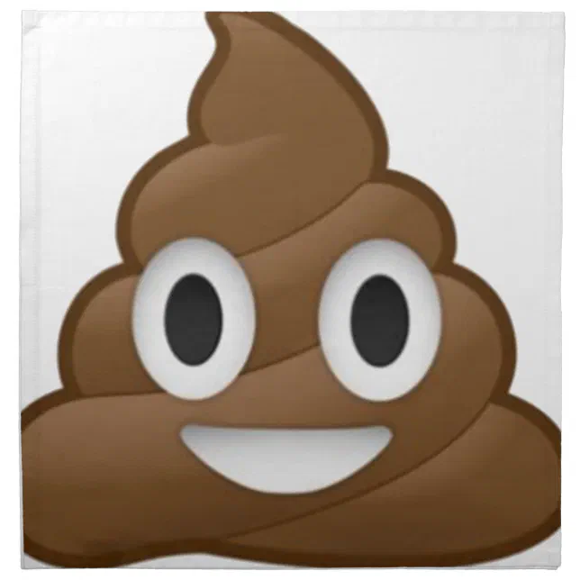 Smiling Poop Emoji Napkin Zazzle