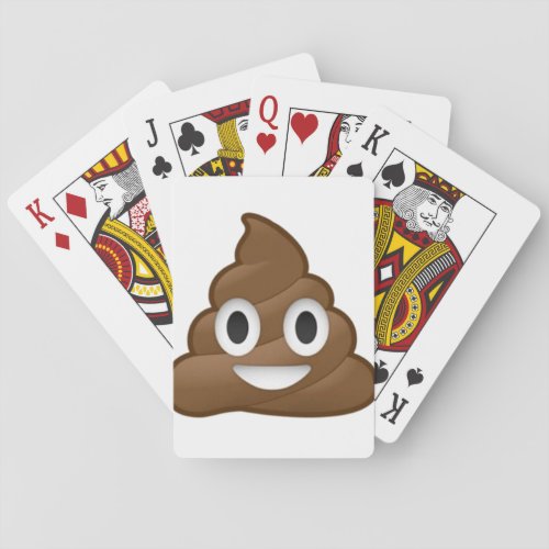 Smiling Poop Emoji Playing Cards